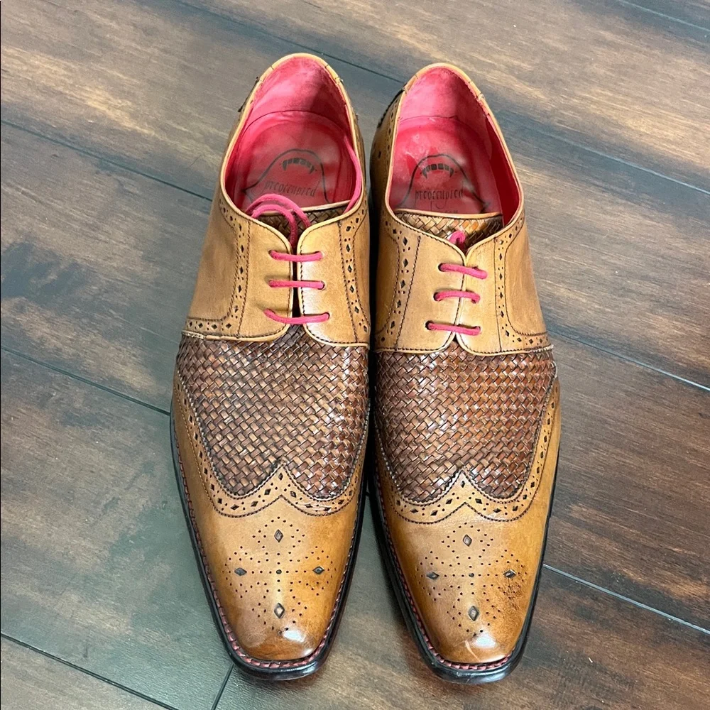Jeffery West Dexter Harbour Leather Lace Up Shoe in Mahogany size 9‎ Preppy